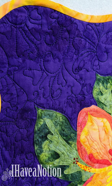 A New Hibiscus Flower quilting