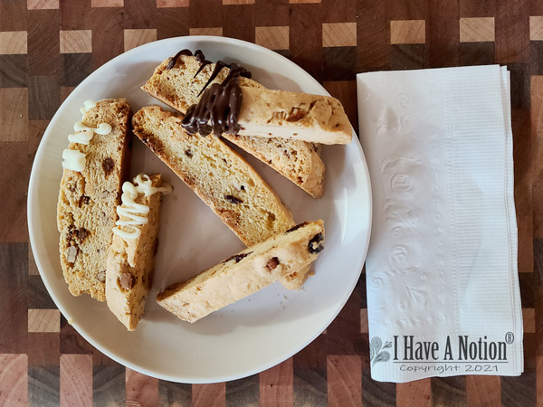 biscotti on a plate