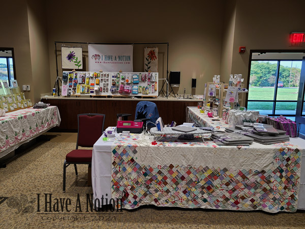 booth fall center view