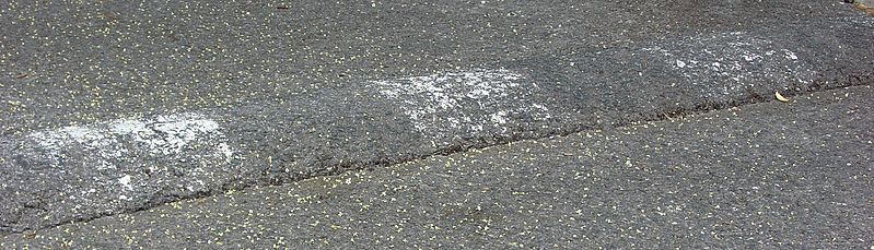 asphalt speed bump